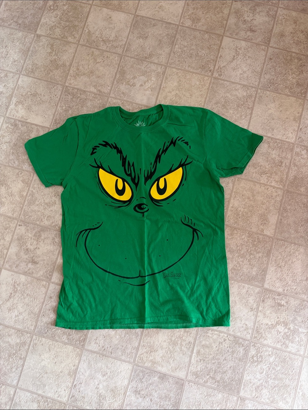 Green Grinch Face Graphic Tee